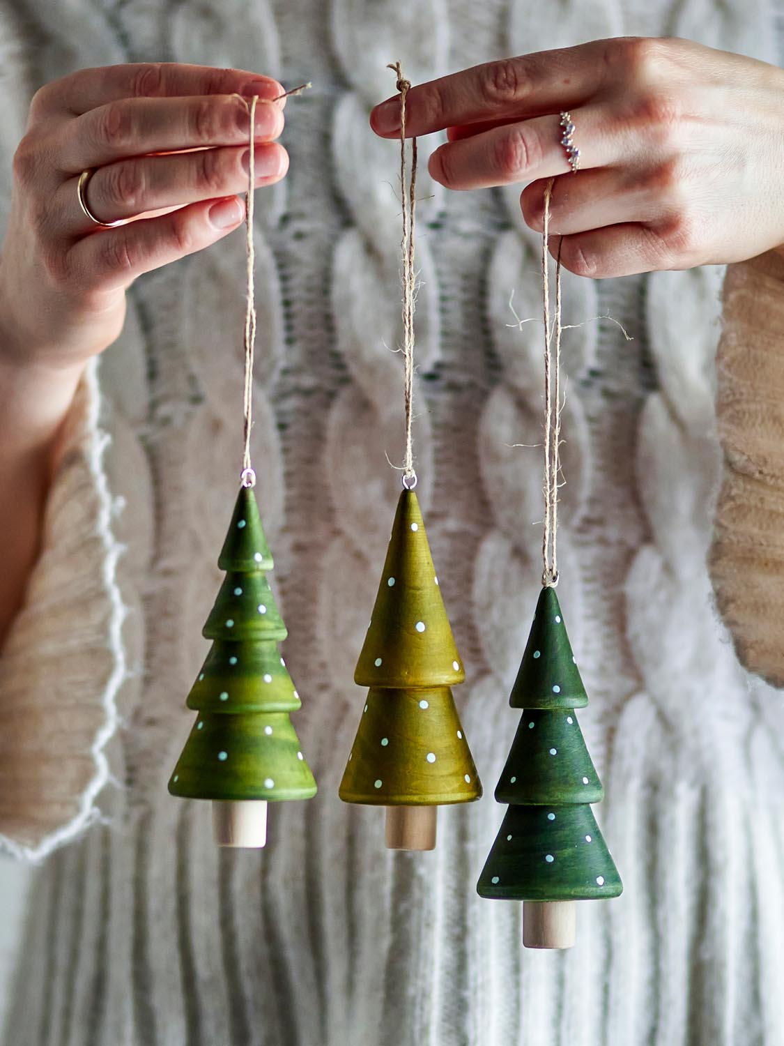 Jayli Ornament, Grün, Schima in Green präsentiert im Onlineshop von KAQTU Design AG. Ornament ist von Bloomingville
