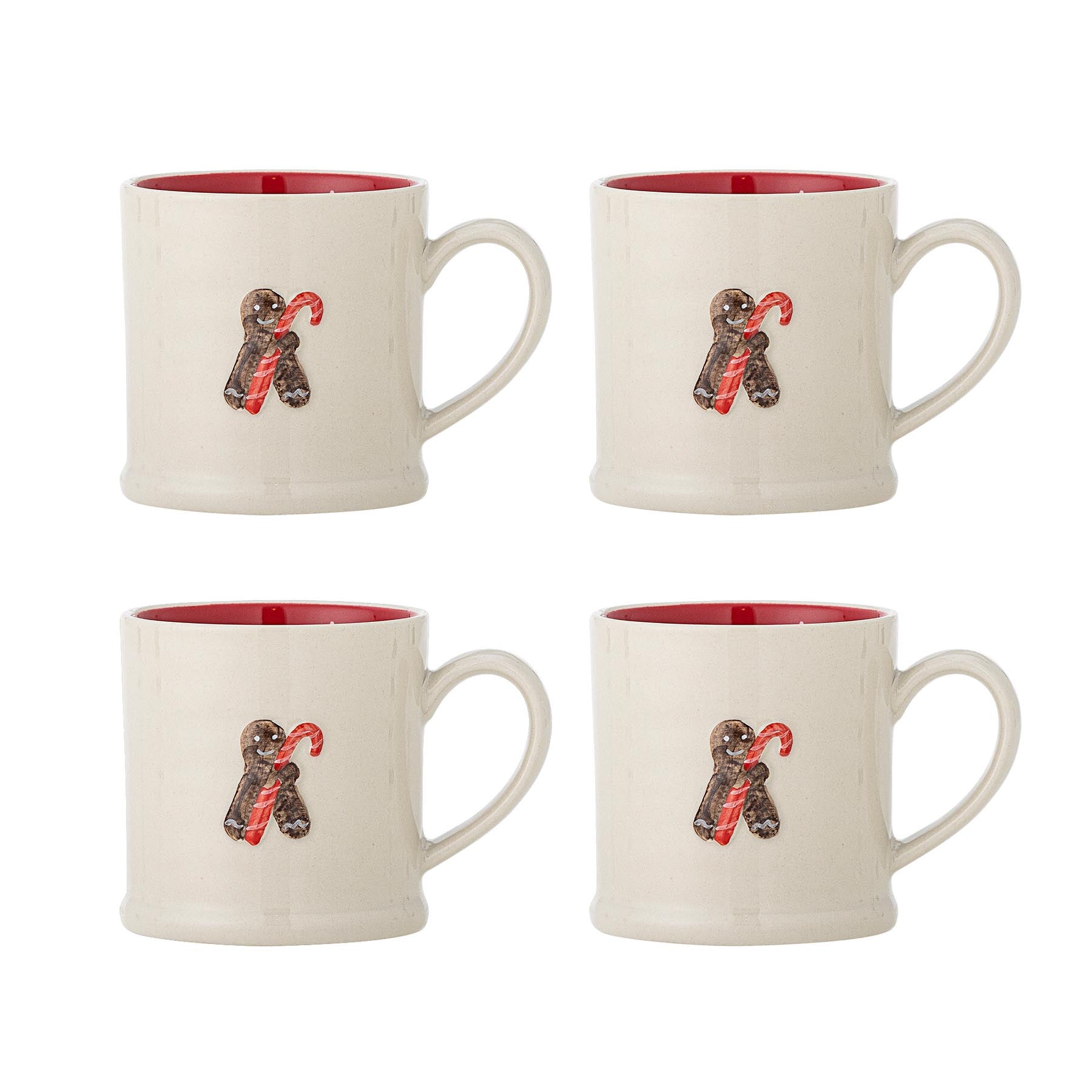Kenai Tasse, Rot, Steingut in Red präsentiert im Onlineshop von KAQTU Design AG. Tasse ist von Bloomingville