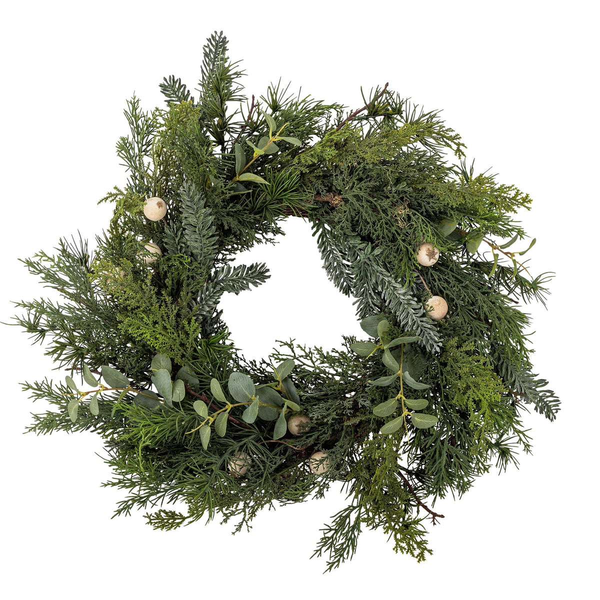 Pine Kranz, Grün, Künstliche Blumen in Green präsentiert im Onlineshop von KAQTU Design AG. Weihnachtskränze ist von Bloomingville