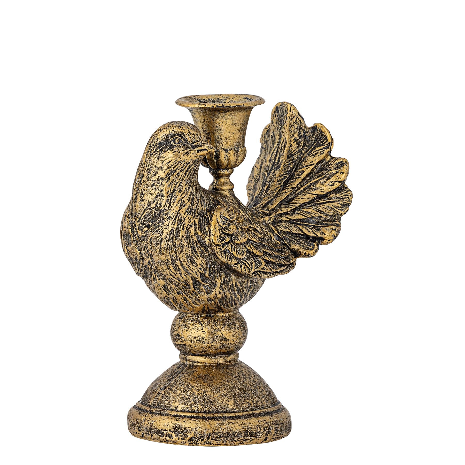 Fosna Kerzenhalter, Messing, Polyresin in Brass präsentiert im Onlineshop von KAQTU Design AG. Kerzenständer ist von Bloomingville