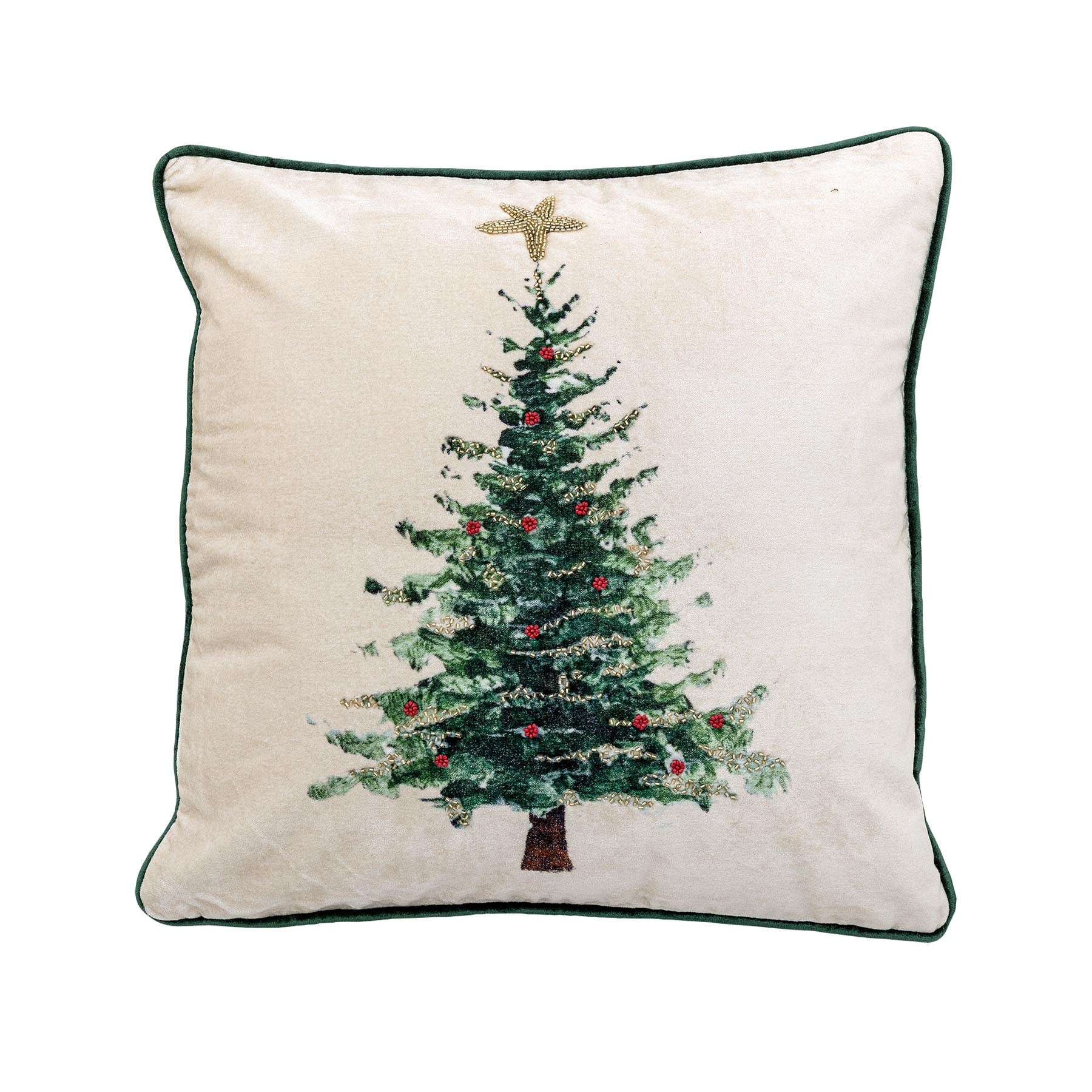 Evelin Kissen, Weiß, Baumwolle in White präsentiert im Onlineshop von KAQTU Design AG. Deko Kissenbezug ist von Bloomingville
