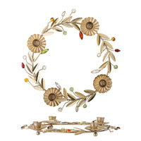 Shankar Adventskerzenständer, Gold, Metall