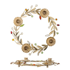 Shankar Adventskerzenständer, Gold, Metall