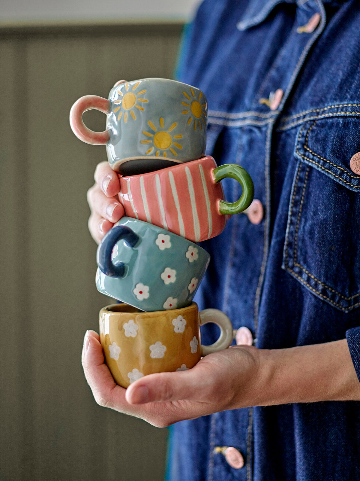 Nini Tasse, Multipack, Bunt, Steingut in Multi präsentiert im Onlineshop von KAQTU Design AG. Tasse ist von Bloomingville