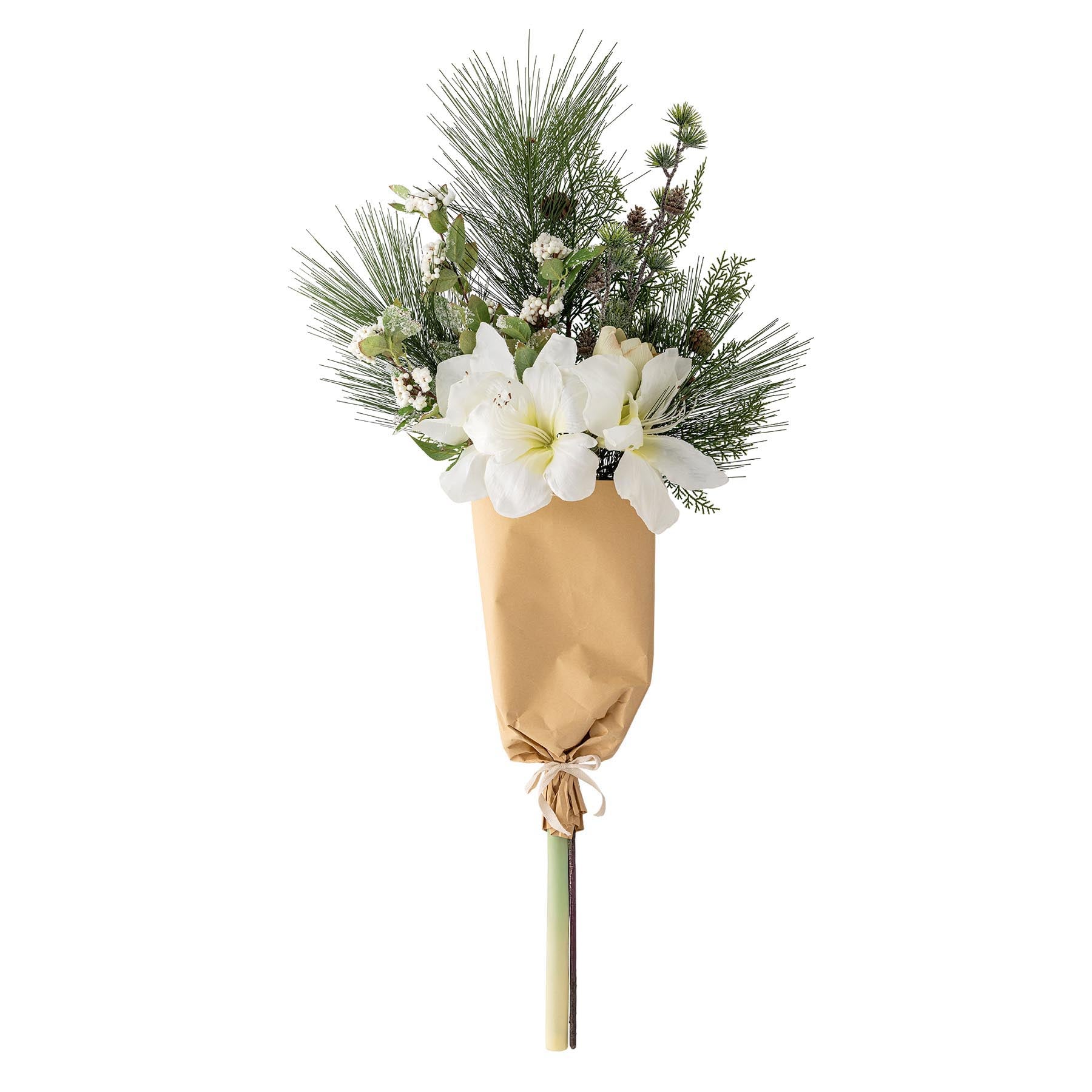 Kristin Blumenstrauß, Weiß, Künstliche Blumen in White präsentiert im Onlineshop von KAQTU Design AG. Kunstpflanze ist von Bloomingville