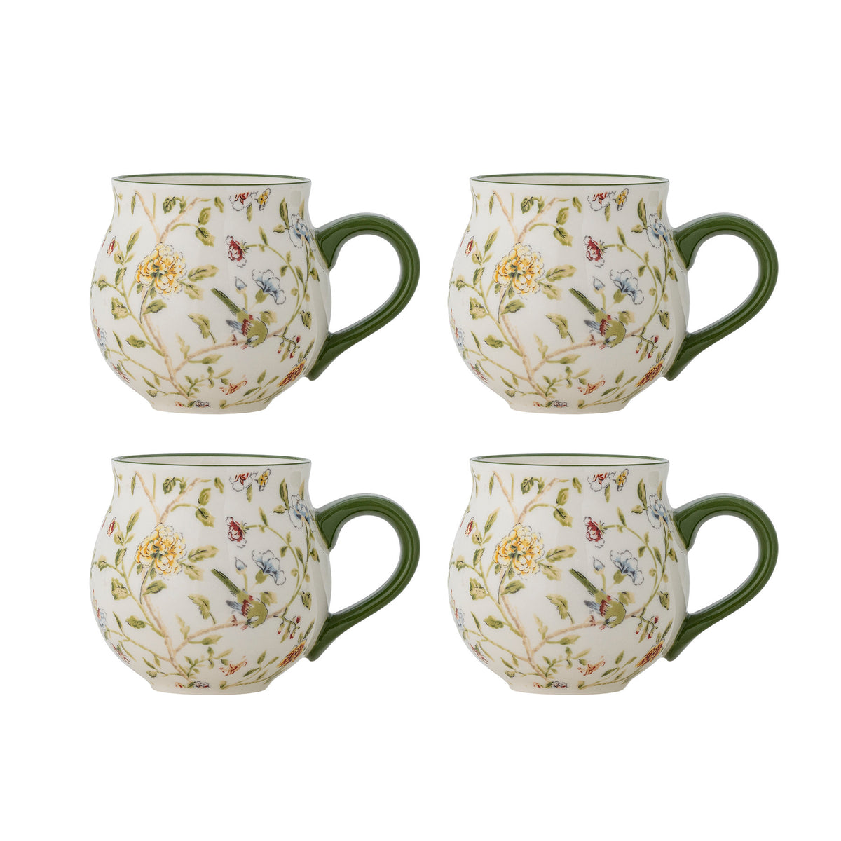 Bloomie Tasse, Bunt, Steingut in Multi präsentiert im Onlineshop von KAQTU Design AG. Tasse ist von Creative Collection