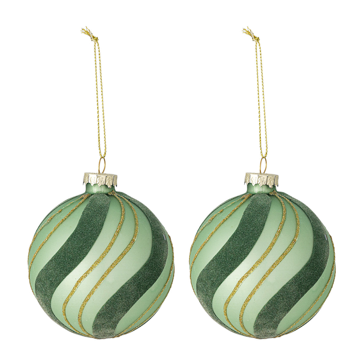 Sunita Ornament, Grün, Glas in Green präsentiert im Onlineshop von KAQTU Design AG. Ornament ist von Bloomingville