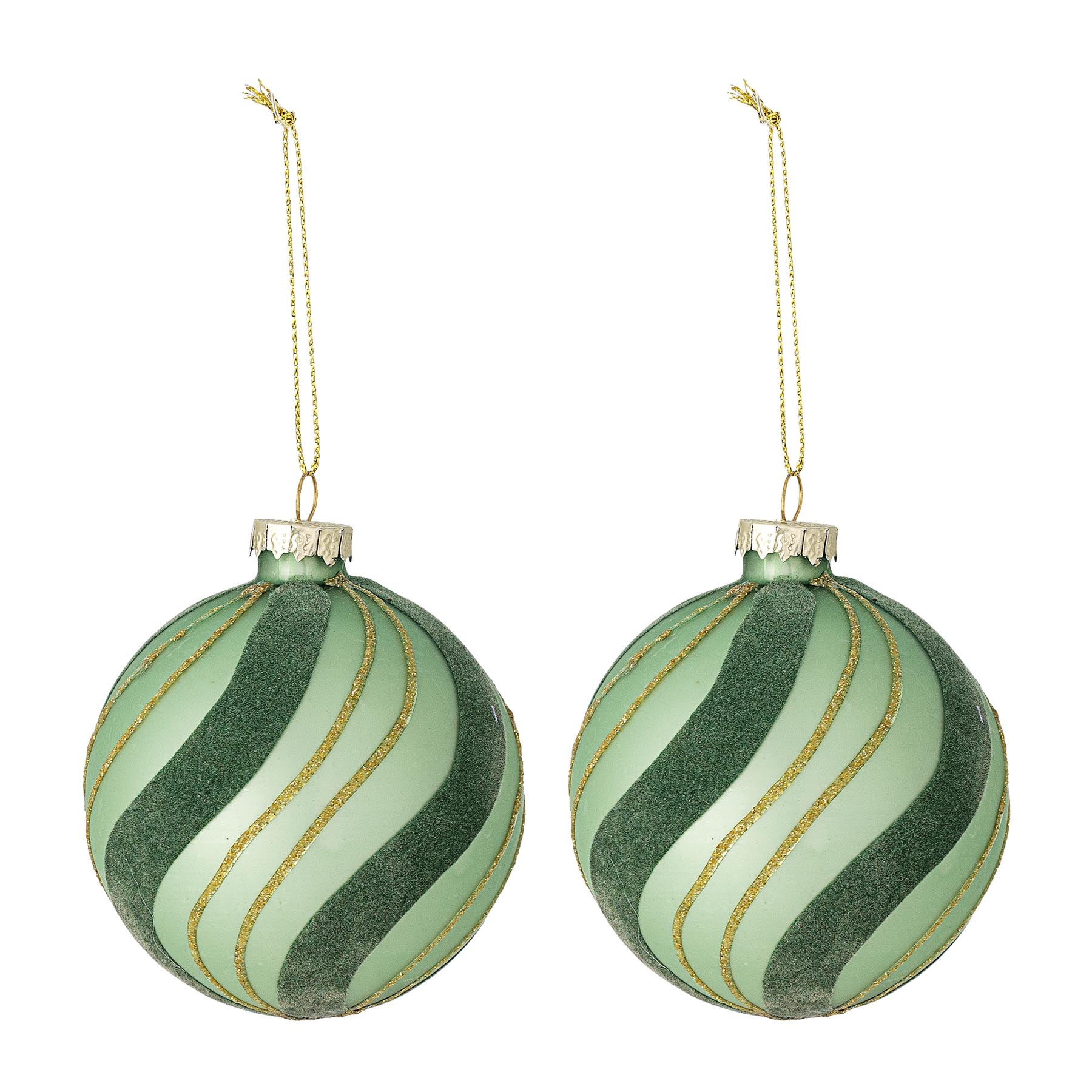 Sunita Ornament, Grün, Glas in Green präsentiert im Onlineshop von KAQTU Design AG. Ornament ist von Bloomingville