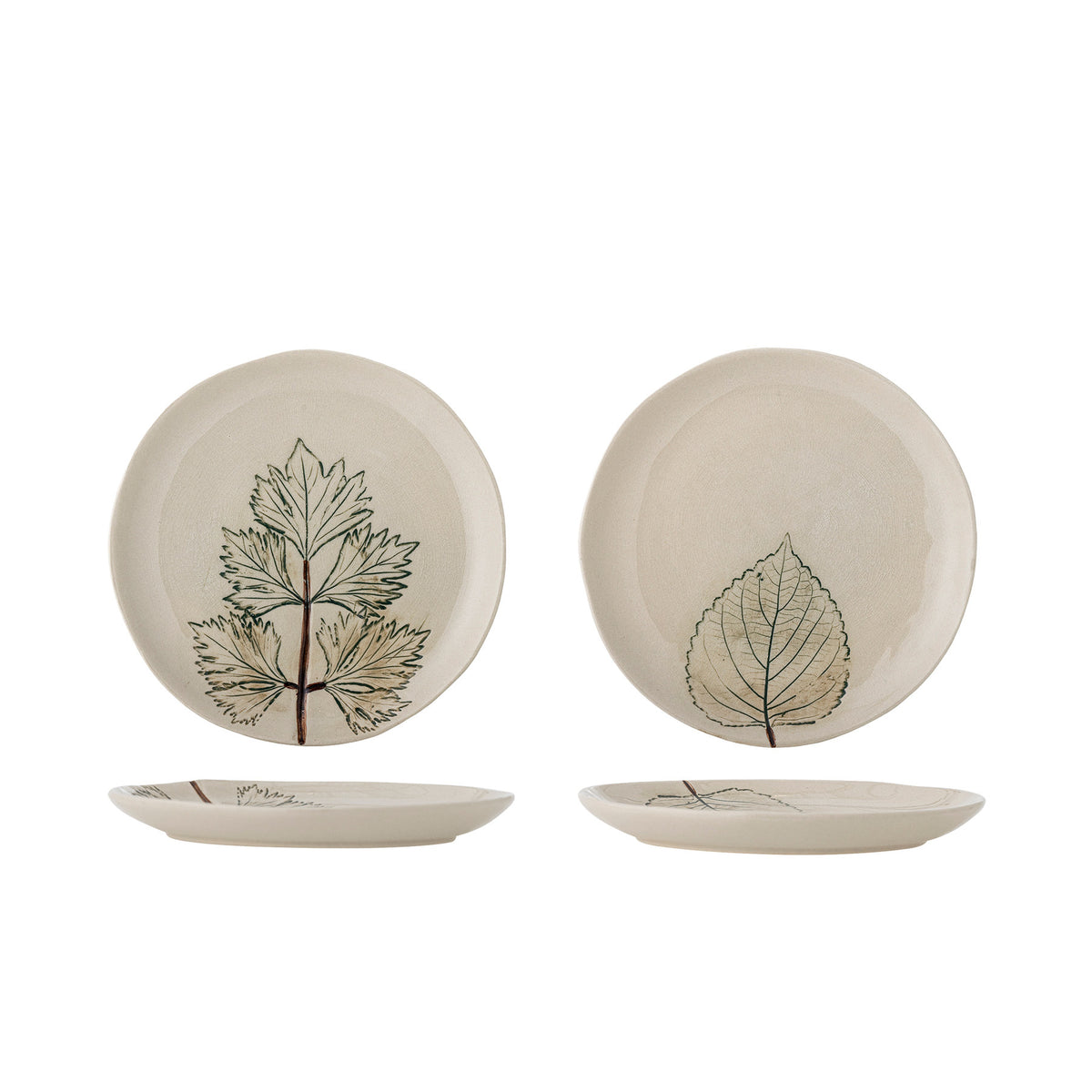 Aubrin Teller, Natur, Steingut in Nature präsentiert im Onlineshop von KAQTU Design AG. Teller ist von Creative Collection