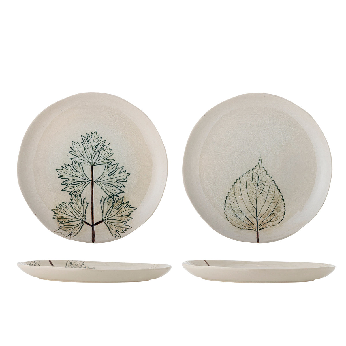 Aubrin Teller, Natur, Steingut in Nature präsentiert im Onlineshop von KAQTU Design AG. Teller ist von Creative Collection