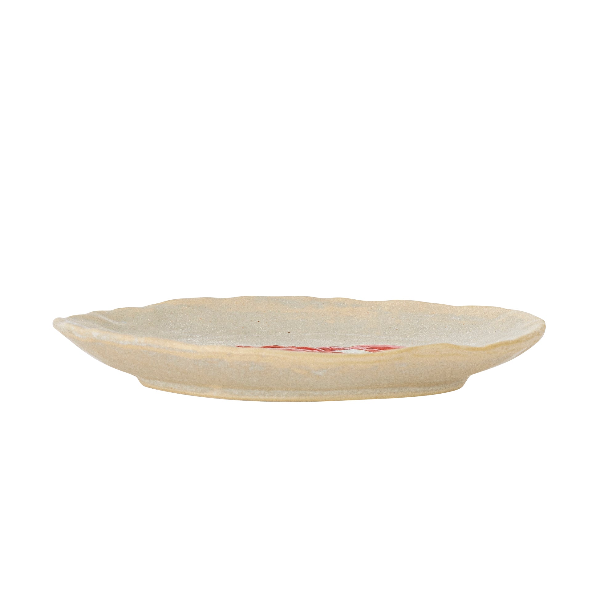 Hadden Teller, Rot, Steingut in Red präsentiert im Onlineshop von KAQTU Design AG. Teller ist von Creative Collection