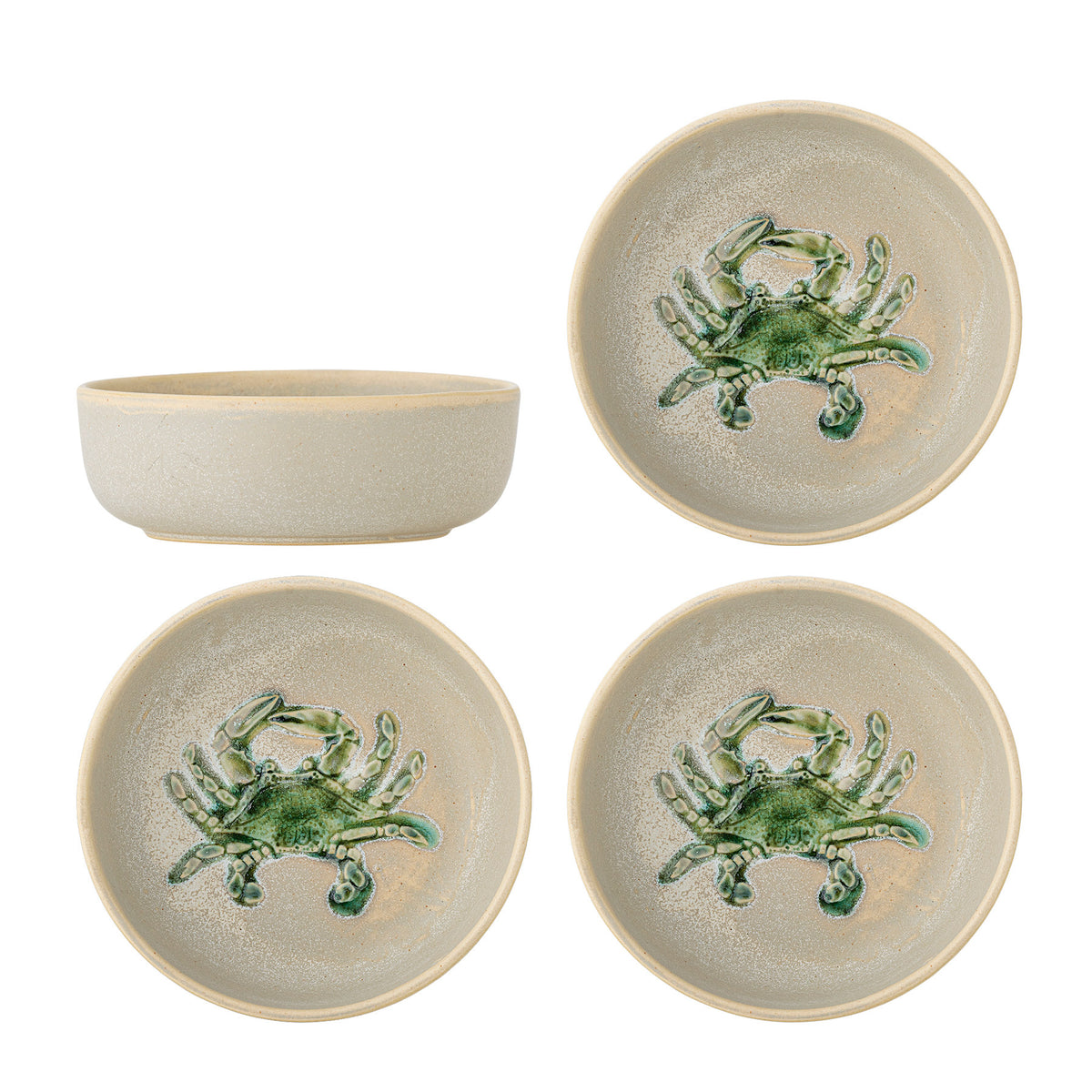Hadden Schale, Grün, Steingut in Green präsentiert im Onlineshop von KAQTU Design AG. Schale ist von Creative Collection