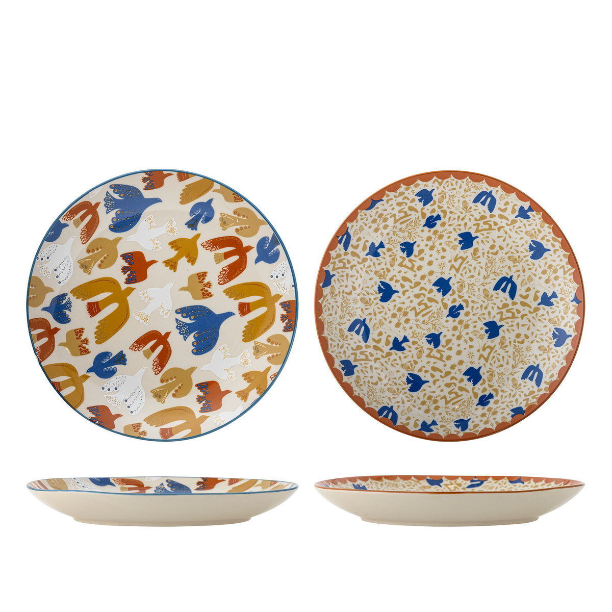 Anniversary Teller, Bunt, Steingut in Multi präsentiert im Onlineshop von KAQTU Design AG. Teller ist von Bloomingville
