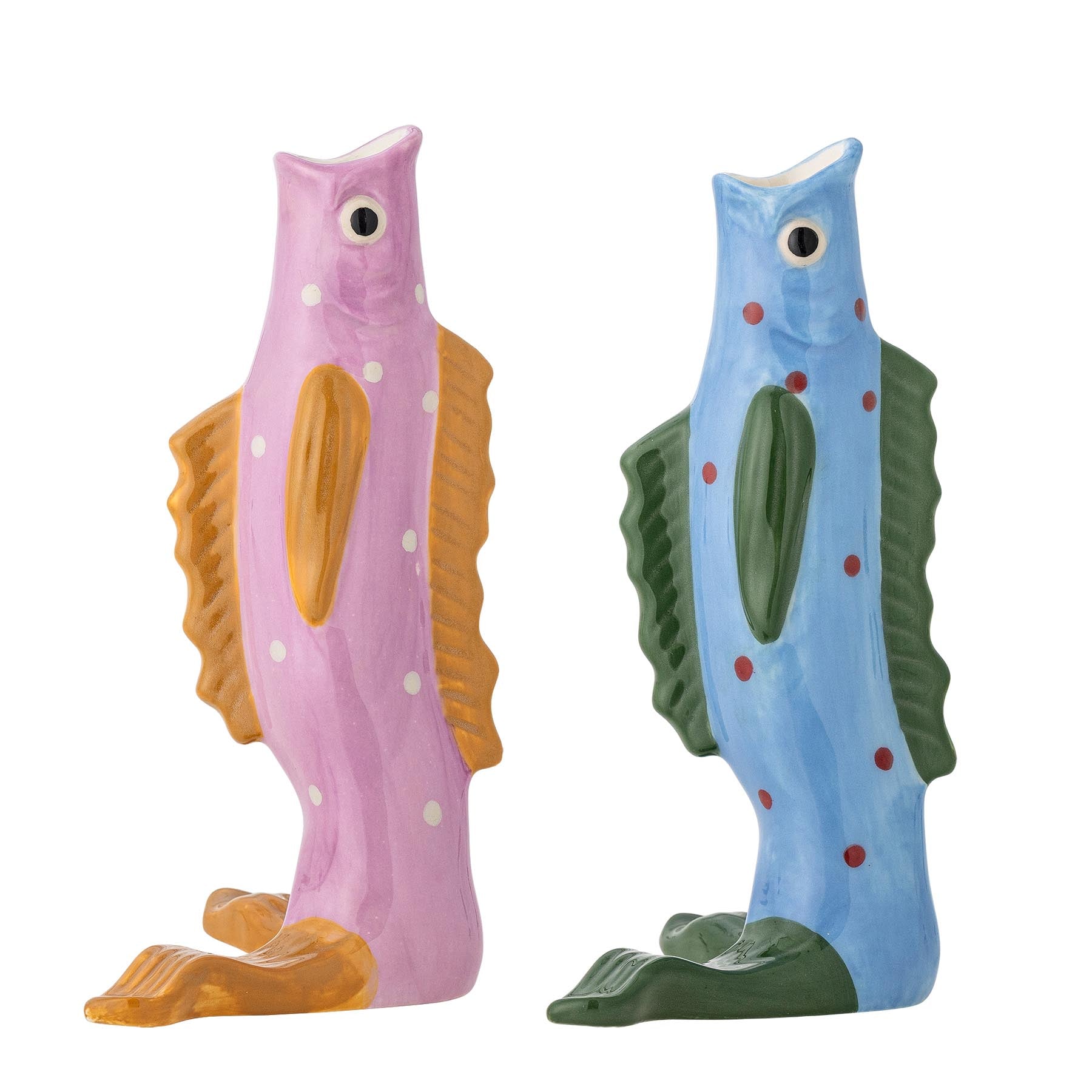 Mako Vase, Bunt, Steingut in Multi präsentiert im Onlineshop von KAQTU Design AG. Vase ist von Bloomingville