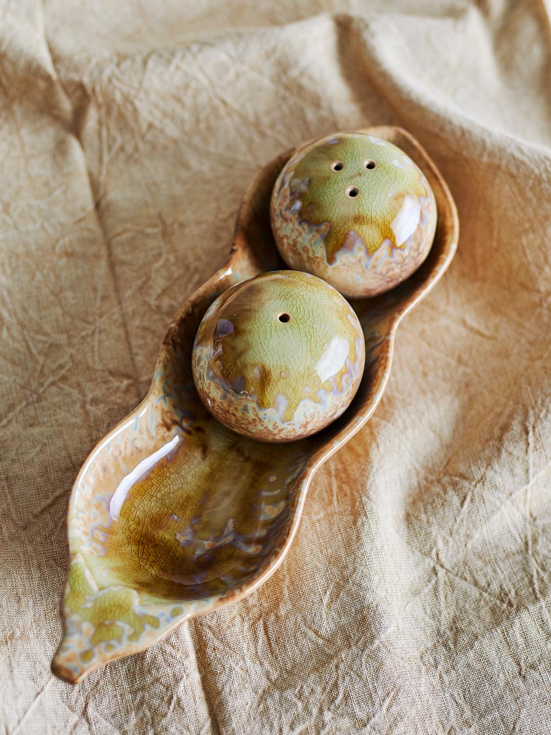 Kayo Salz- und Pfefferset, Grün, Steingut in Green präsentiert im Onlineshop von KAQTU Design AG. Käsezubehör ist von Creative Collection