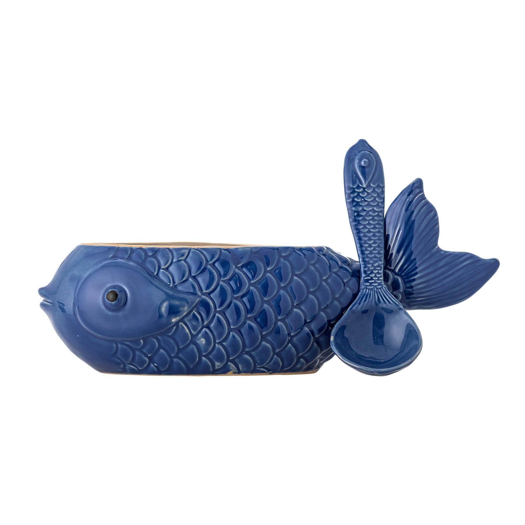 Hiro Gefäß mit Deckel und Löffel, Blau, Steingut in Blue präsentiert im Onlineshop von KAQTU Design AG. Kanne ist von Creative Collection