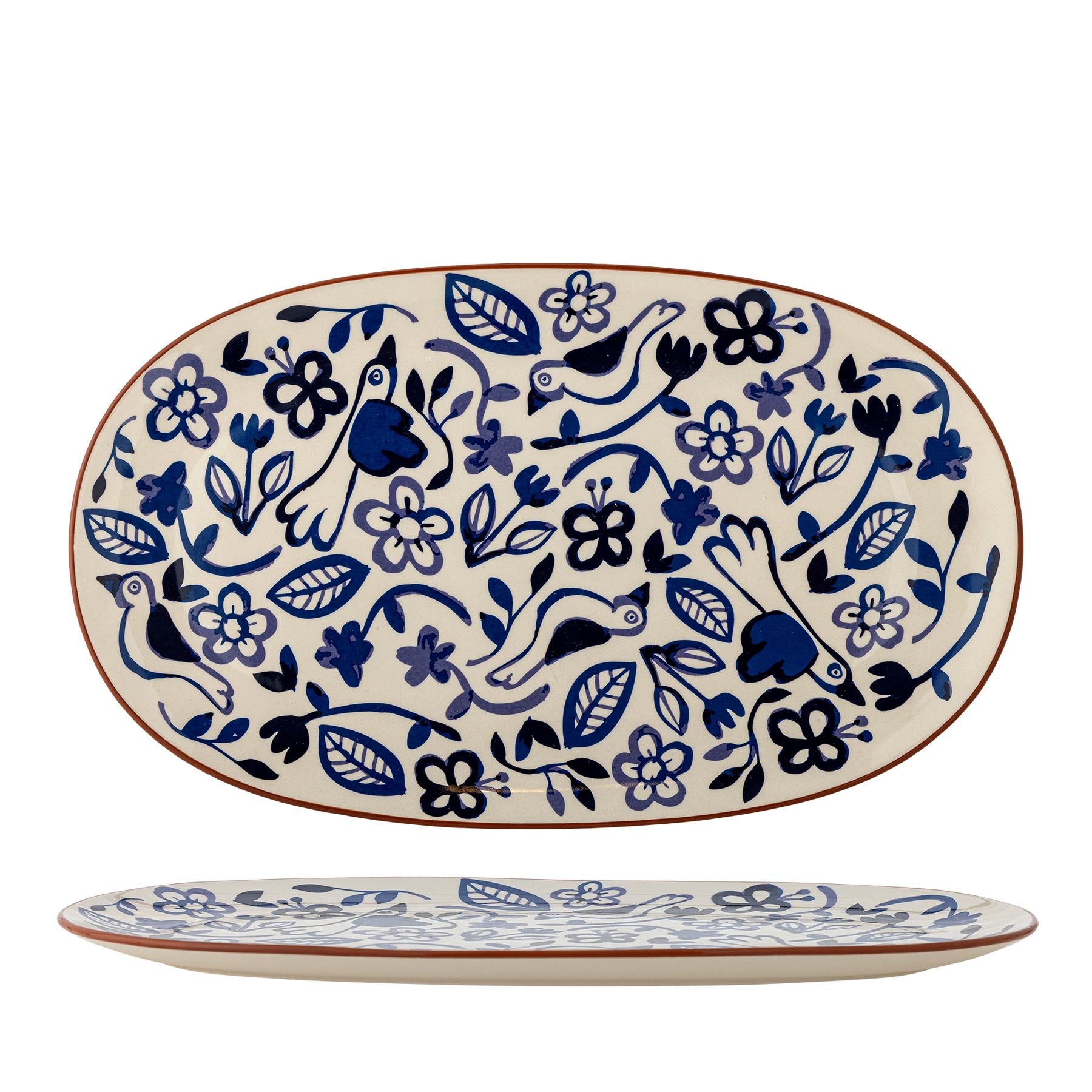 Figuria Servierplatte, Bunt, Steingut in Multi präsentiert im Onlineshop von KAQTU Design AG. Käsezubehör ist von Bloomingville