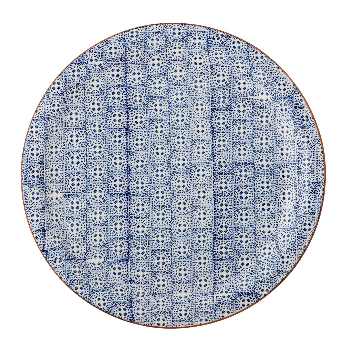 Karine Servierplatte, Blau, Steingut in Blue präsentiert im Onlineshop von KAQTU Design AG. Servierplatten ist von Bloomingville
