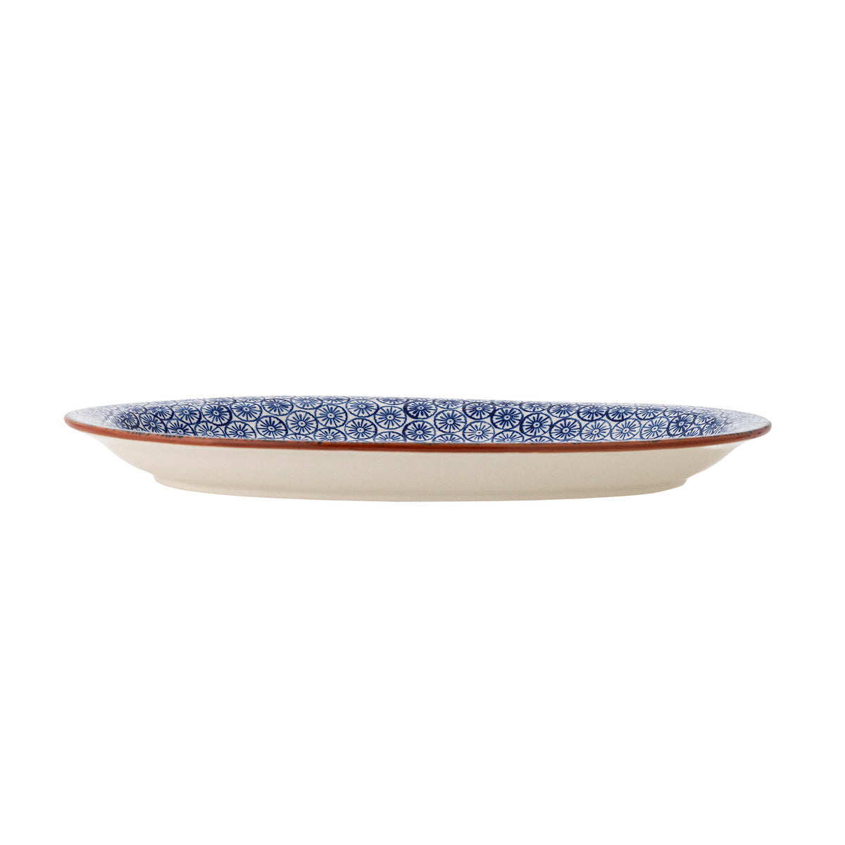 Karine Servierplatte, Blau, Steingut in Blue präsentiert im Onlineshop von KAQTU Design AG. Servierplatten ist von Bloomingville