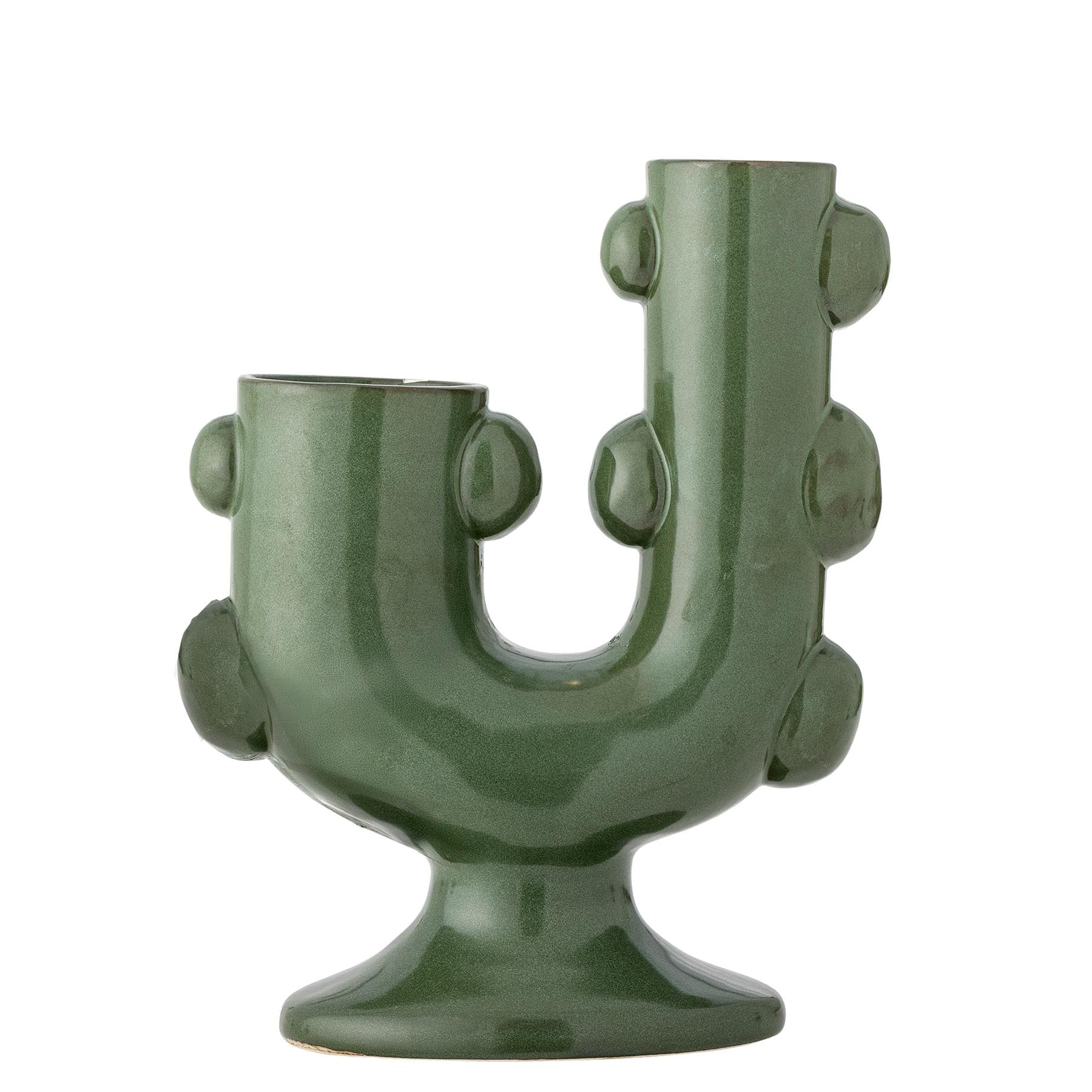 Tanu Vase, Grün, Steingut in Green präsentiert im Onlineshop von KAQTU Design AG. Vase ist von Bloomingville