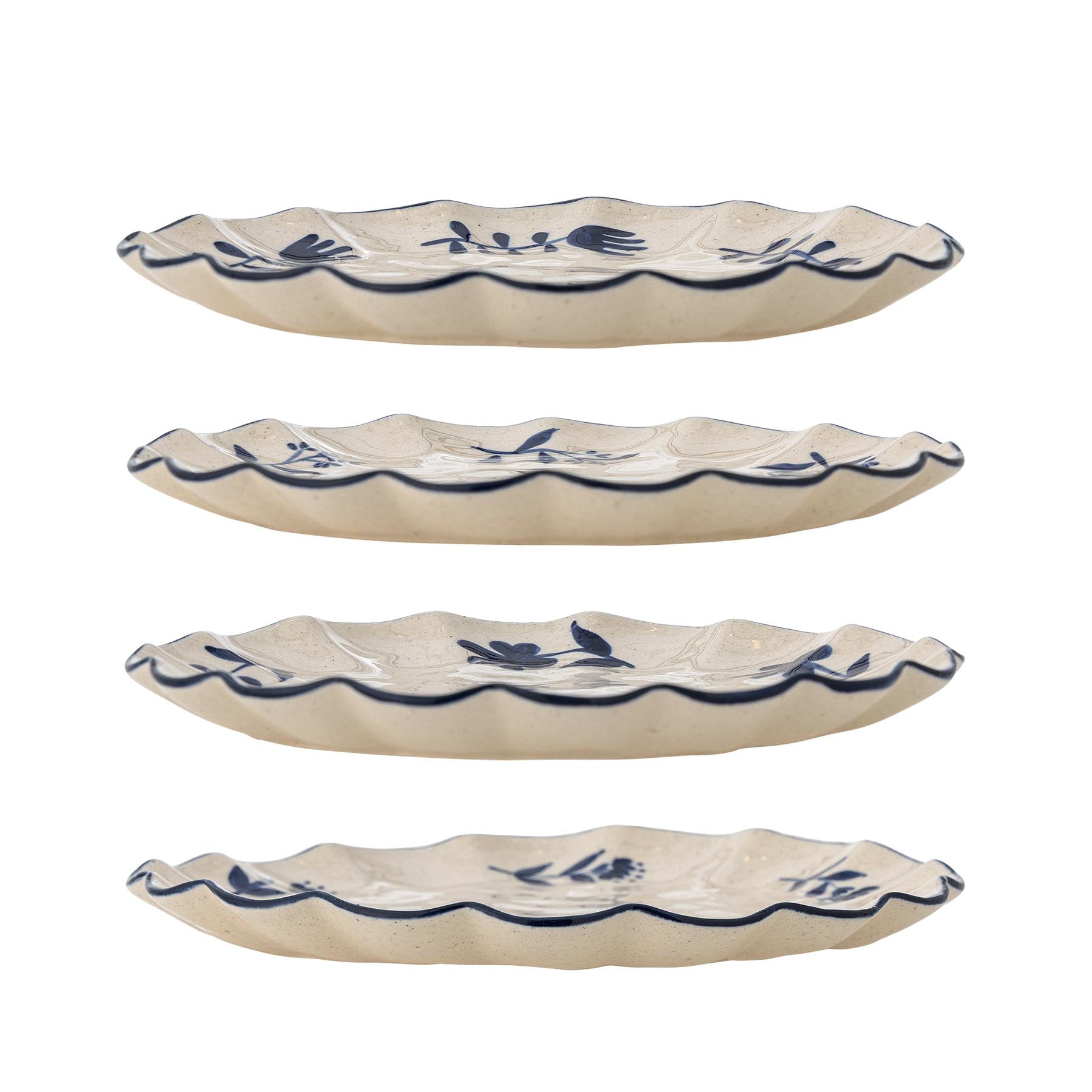 Eimy Teller, Blau, Steingut in Blue präsentiert im Onlineshop von KAQTU Design AG. Teller ist von Creative Collection