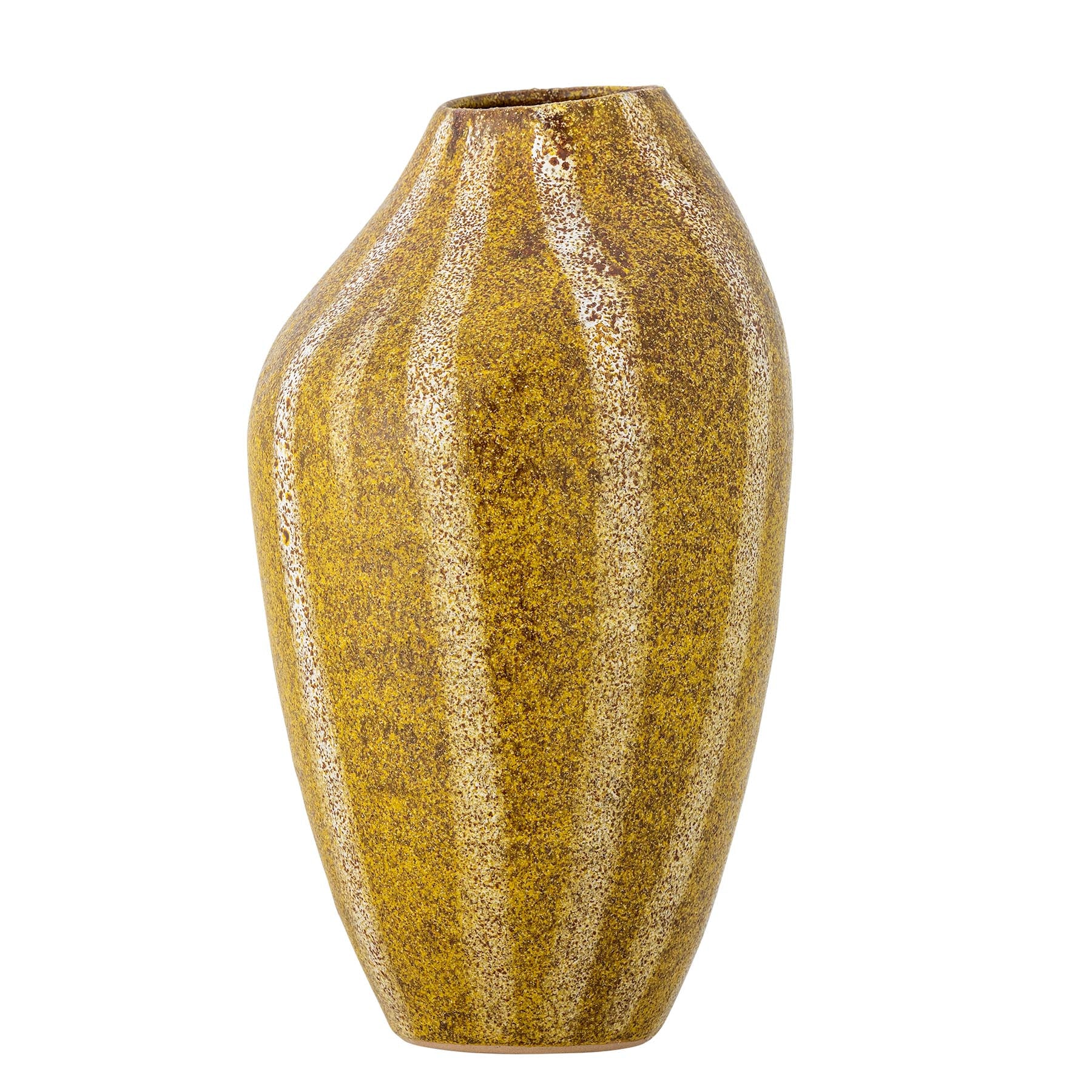 Abella Vase, Gelb, Steingut in Yellow präsentiert im Onlineshop von KAQTU Design AG. Vase ist von Creative Collection