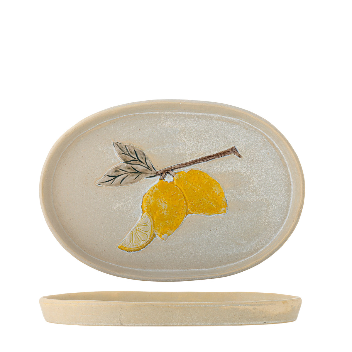 Hadden Servierplatte, Gelb, Steingut in Yellow präsentiert im Onlineshop von KAQTU Design AG. Servierplatten ist von Creative Collection