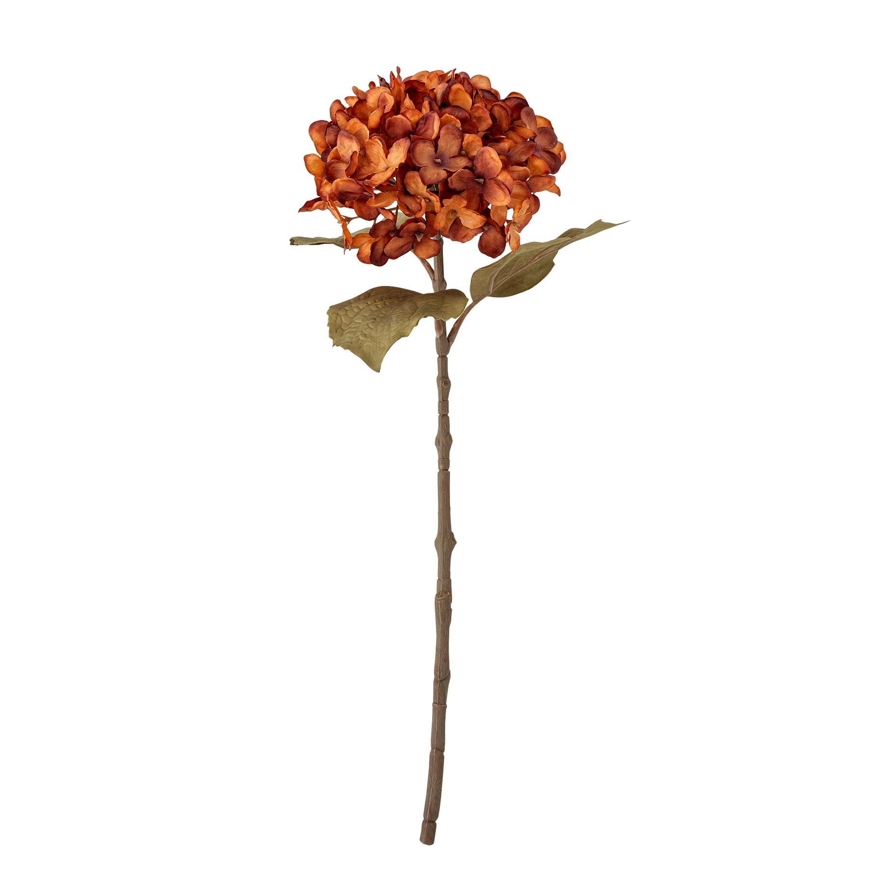 Hydrangea Stiel, Orange, Künstliche Blumen in Orange präsentiert im Onlineshop von KAQTU Design AG. Kunstpflanze ist von Bloomingville