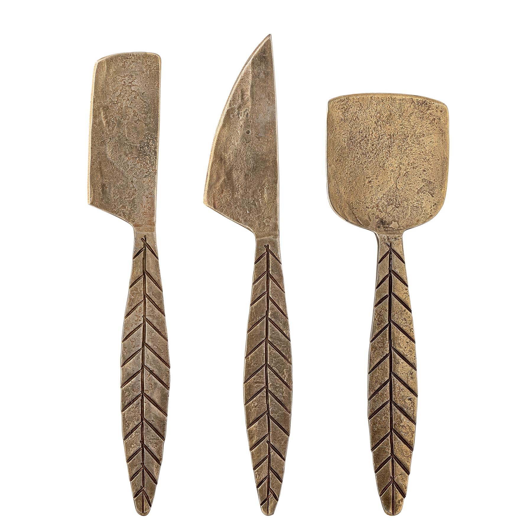 Citra Käsebesteck, Messing, Metall in Brass präsentiert im Onlineshop von KAQTU Design AG. Käsezubehör ist von Creative Collection