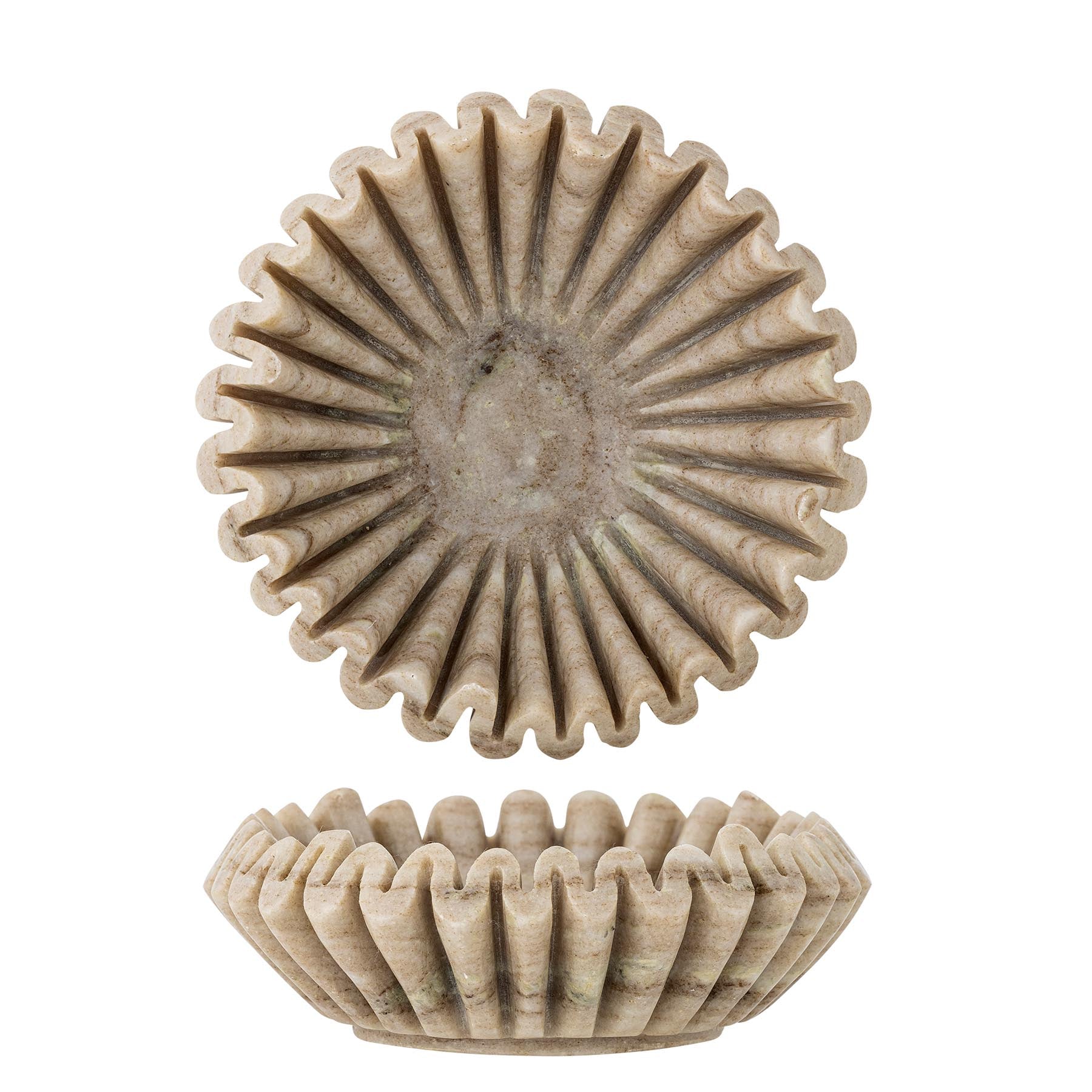 Harmonia Schale, Natur, Marmor in Nature präsentiert im Onlineshop von KAQTU Design AG. Schale ist von Bloomingville
