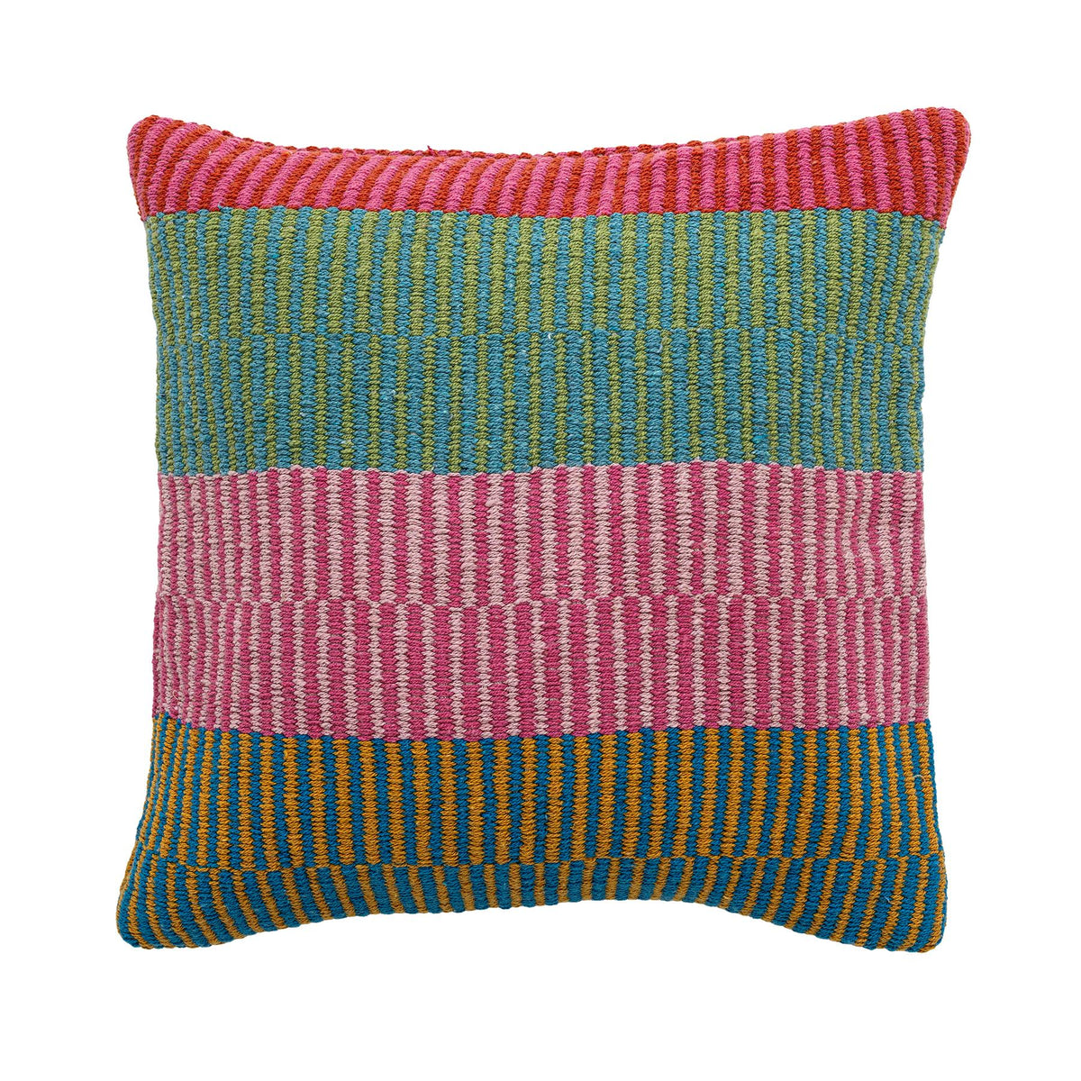 Isnel Kissen, Bunt, Recycelte Baumwolle in Multi präsentiert im Onlineshop von KAQTU Design AG. Deko Kissenbezug ist von Creative Collection