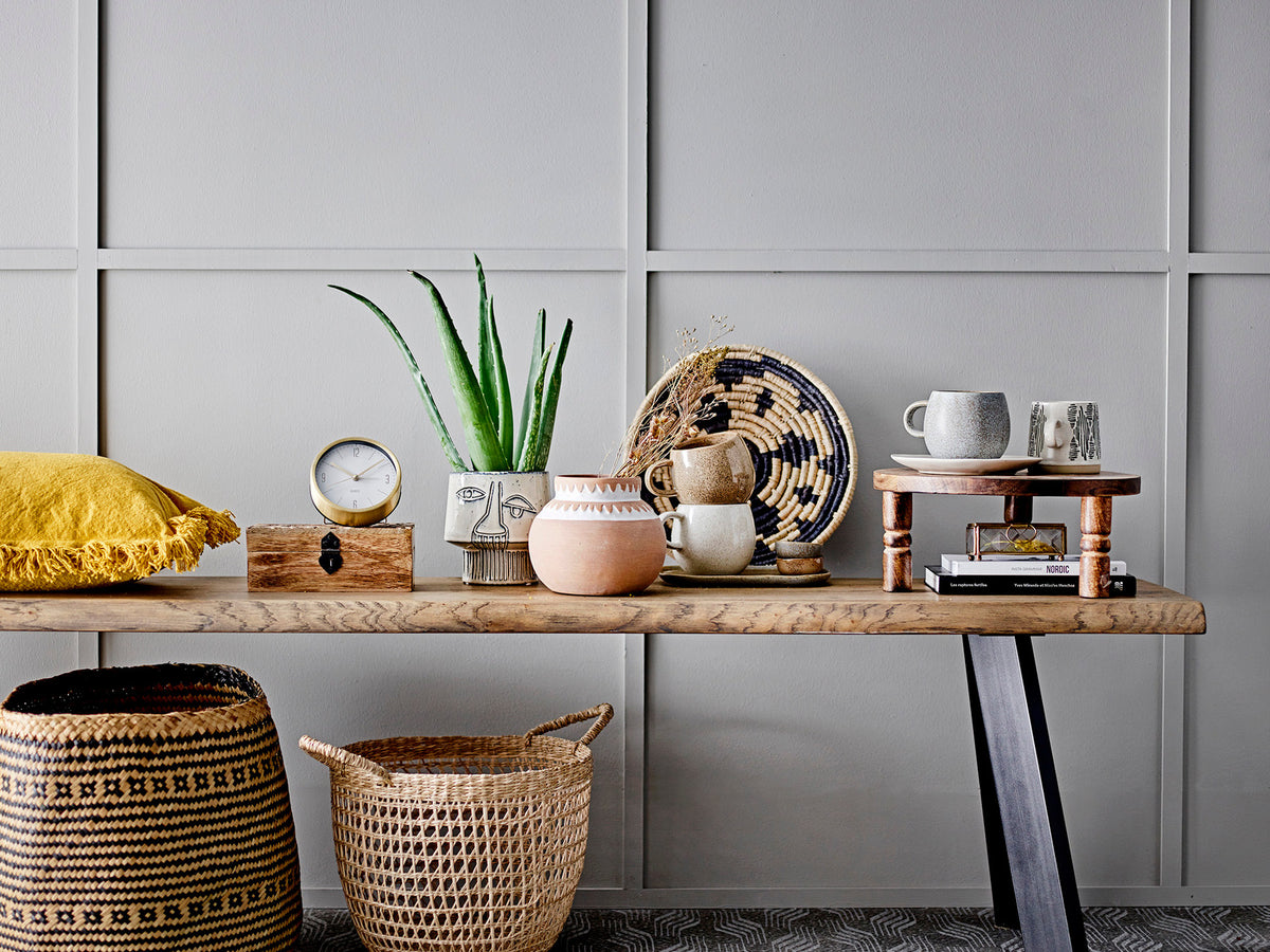 Heddy Basket, Black, Seagrass in Black präsentiert im Onlineshop von KAQTU Design AG. Aufbewährungskörbe ist von Bloomingville
