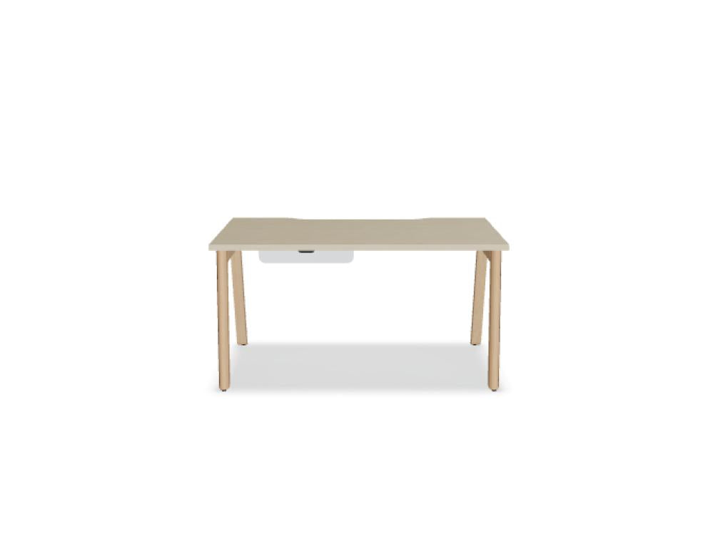 Ogi B BOB240 - Schreibtisch in Weiss Pastell präsentiert im Onlineshop von KAQTU Design AG. Schreibtisch ist von Mdd