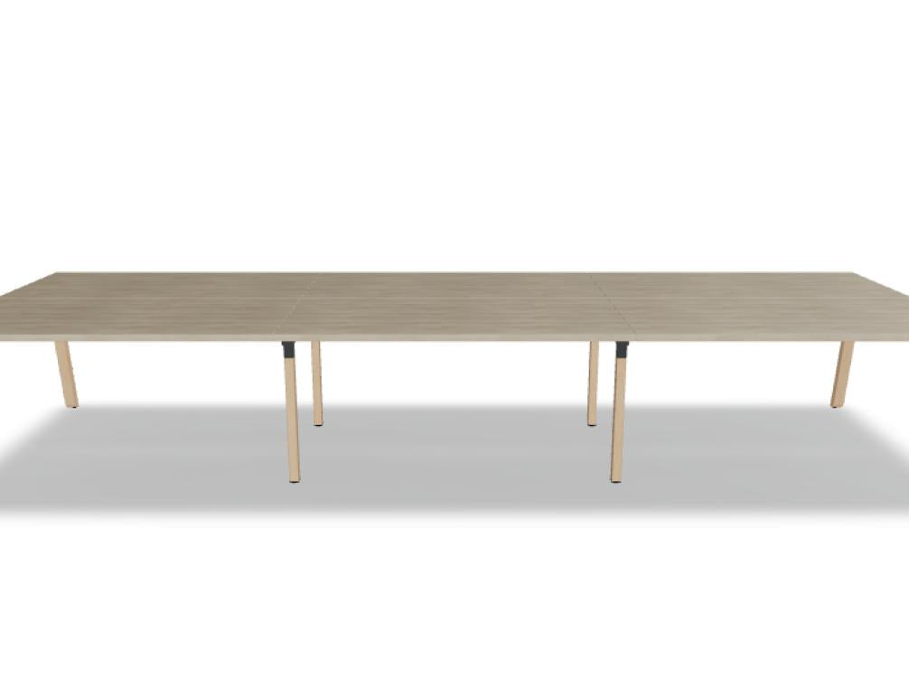 Ogi B Bench BOB440E3 - Doppelschreibtisch in Weiss Pastell präsentiert im Onlineshop von KAQTU Design AG. Schreibtisch ist von Mdd