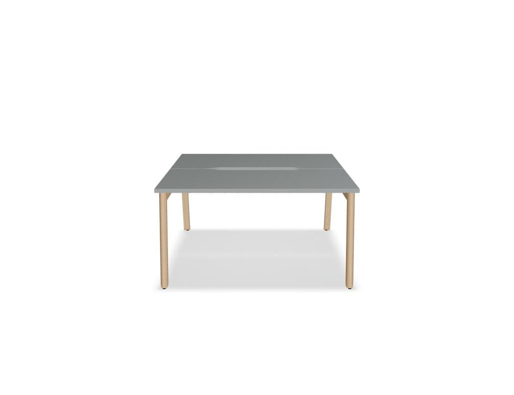 Ogi B Bench BOB440 - Doppelschreibtisch in Weiss Pastell präsentiert im Onlineshop von KAQTU Design AG. Schreibtisch ist von Mdd