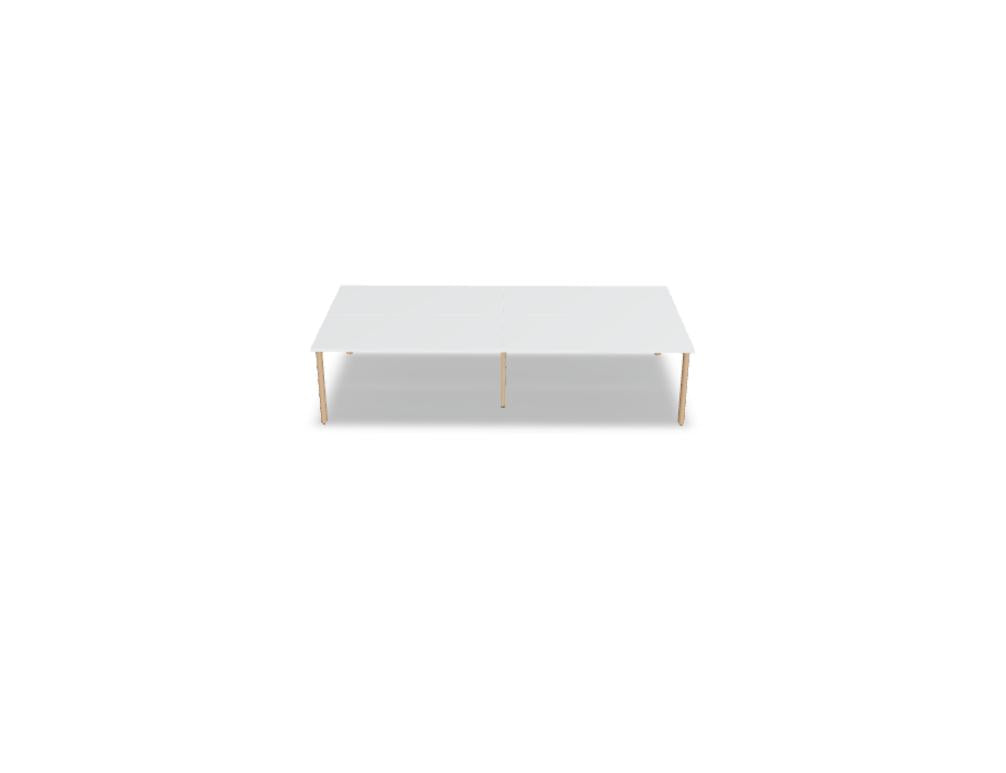 Ogi B Bench BOB460E2 - Doppelschreibtisch in Weiss Pastell präsentiert im Onlineshop von KAQTU Design AG. Schreibtisch ist von Mdd