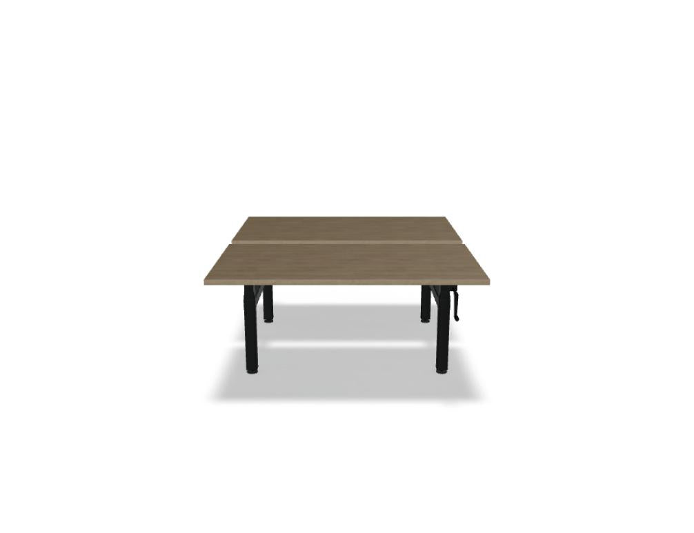 Ogi Drive Bench BOC30 - Doppelschreibtisch mit manueller Höhenverstellung in  präsentiert im Onlineshop von KAQTU Design AG. Schreibtisch ist von Mdd