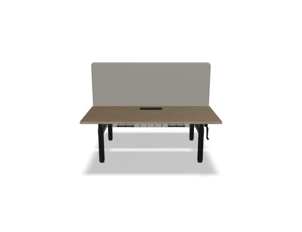 Ogi Drive Bench BOC40 - Doppelschreibtisch mit manueller Höhenverstellung in  präsentiert im Onlineshop von KAQTU Design AG. Schreibtisch ist von Mdd
