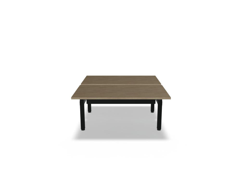 Ogi Drive Bench mit einer gemeinsamen Kabelschiene BOD814 - Doppelschreibtisch elektrisch höhenverstellbar, zweimotoriges Gestell in Honigeiche präsentiert im Onlineshop von KAQTU Design AG. Schreibtisch ist von Mdd