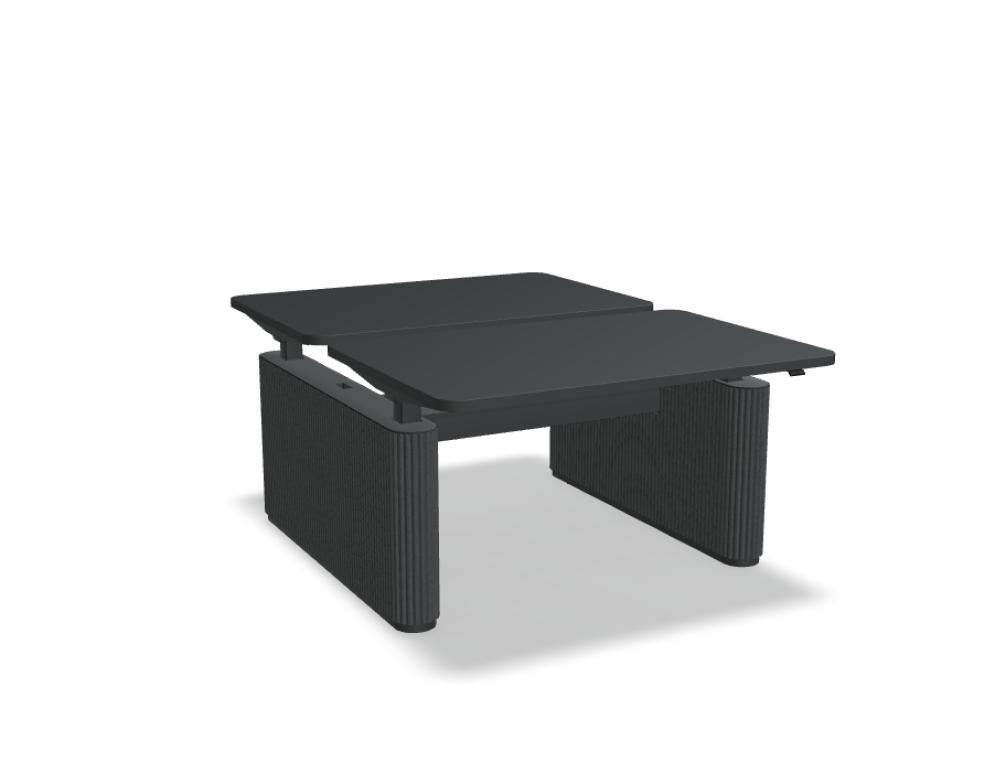 Ogi Drive Bench BODF712 - elektrisch höhenverstellbarer Bench mit Fußelementen aus Filz in Anthrazit präsentiert im Onlineshop von KAQTU Design AG. Schreibtisch ist von Mdd