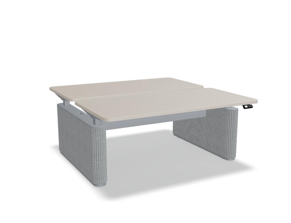 Ogi Drive Bench BODF716 - elektrisch höhenverstellbarer Bench mit Fußelementen aus Filz in Anthrazit präsentiert im Onlineshop von KAQTU Design AG. Schreibtisch ist von Mdd