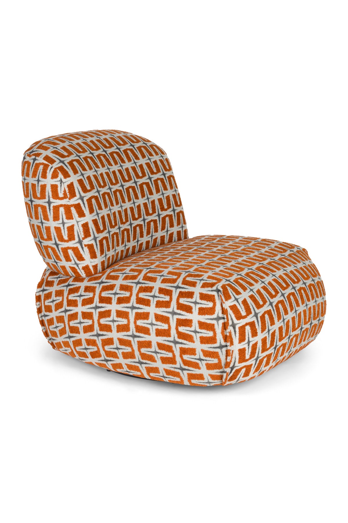 Lounge Stuhl Ritz Beige Burned Orange in orange präsentiert im Onlineshop von KAQTU Design AG. Sessel ist von Bold Monkey