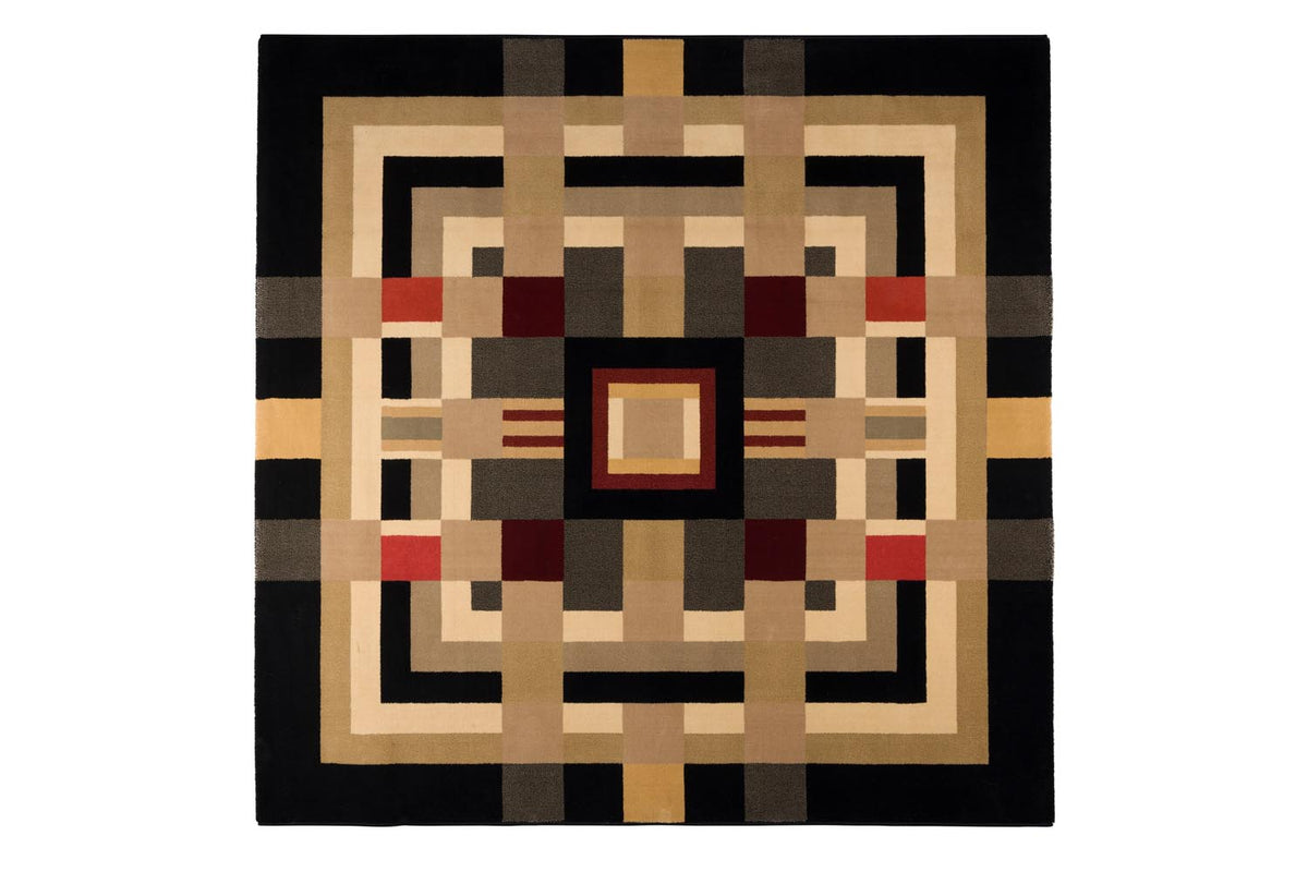 Teppich Urban Maze 160x160 in Mehrfarbig präsentiert im Onlineshop von KAQTU Design AG. Teppich ist von Bold Monkey