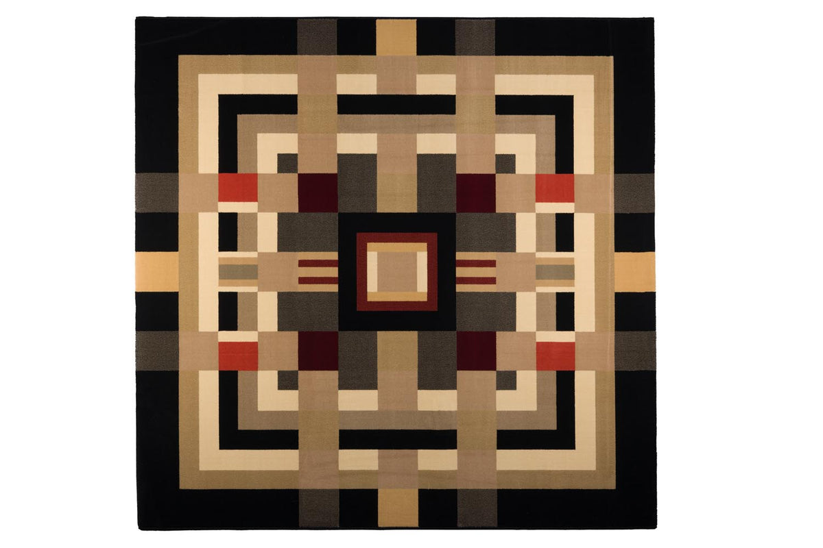 Teppich Urban Maze 200x200 in Mehrfarbig präsentiert im Onlineshop von KAQTU Design AG. Teppich ist von Bold Monkey