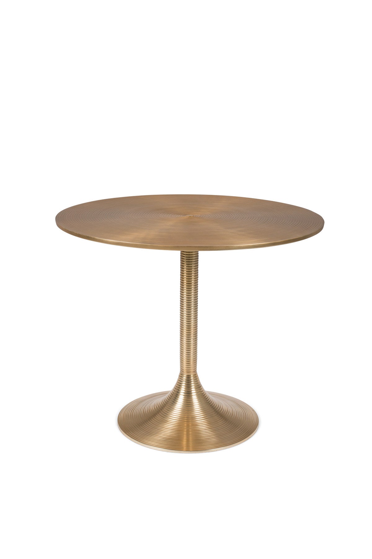 HYPNOTISING ROUND Tisch in Gold präsentiert im Onlineshop von KAQTU Design AG. Esstisch ist von Bold Monkey