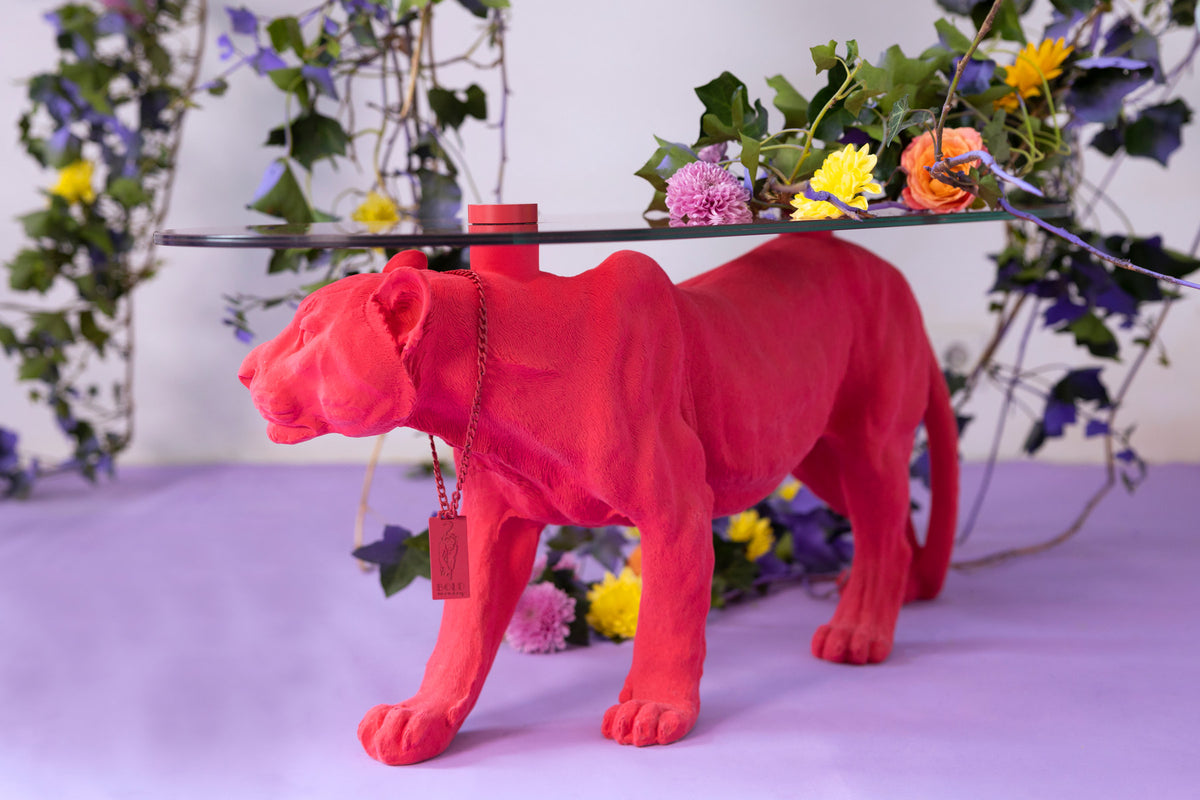 DOPE AS HELL Beistelltisch in Rosa präsentiert im Onlineshop von KAQTU Design AG. Couchtisch ist von Bold Monkey