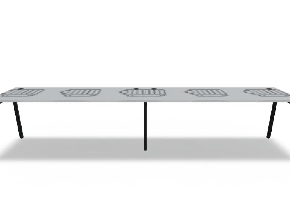Ogi M BOM05E2 - Schreibtisch in Honigeiche präsentiert im Onlineshop von KAQTU Design AG. Schreibtisch ist von Mdd
