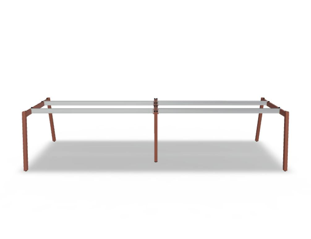 Ogi M Bench BOM56E2 - Doppelschreibtisch in Honigeiche präsentiert im Onlineshop von KAQTU Design AG. Schreibtisch ist von Mdd