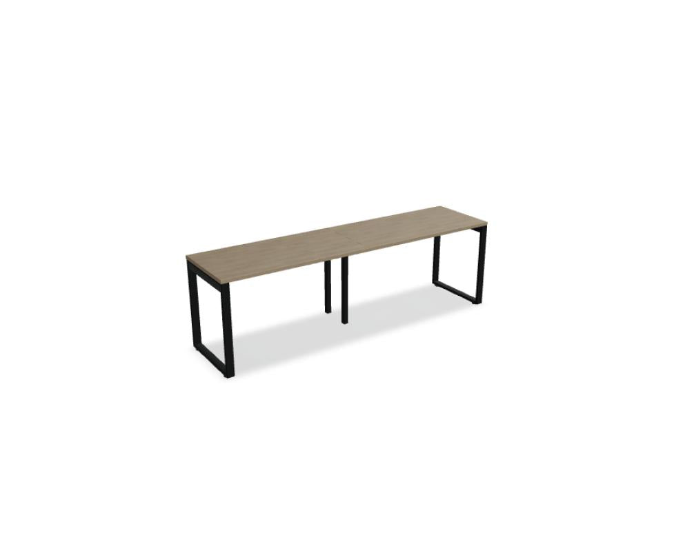 Ogi Q BOQ12E2 - Schreibtisch in Honigeiche präsentiert im Onlineshop von KAQTU Design AG. Schreibtisch ist von Mdd