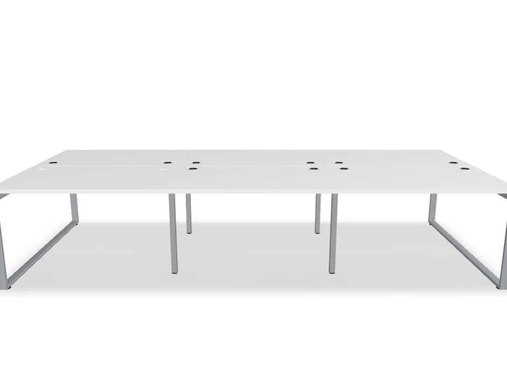 Ogi Q Bench BOQ32E3 - Doppelschreibtisch in Honigeiche präsentiert im Onlineshop von KAQTU Design AG. Schreibtisch ist von Mdd